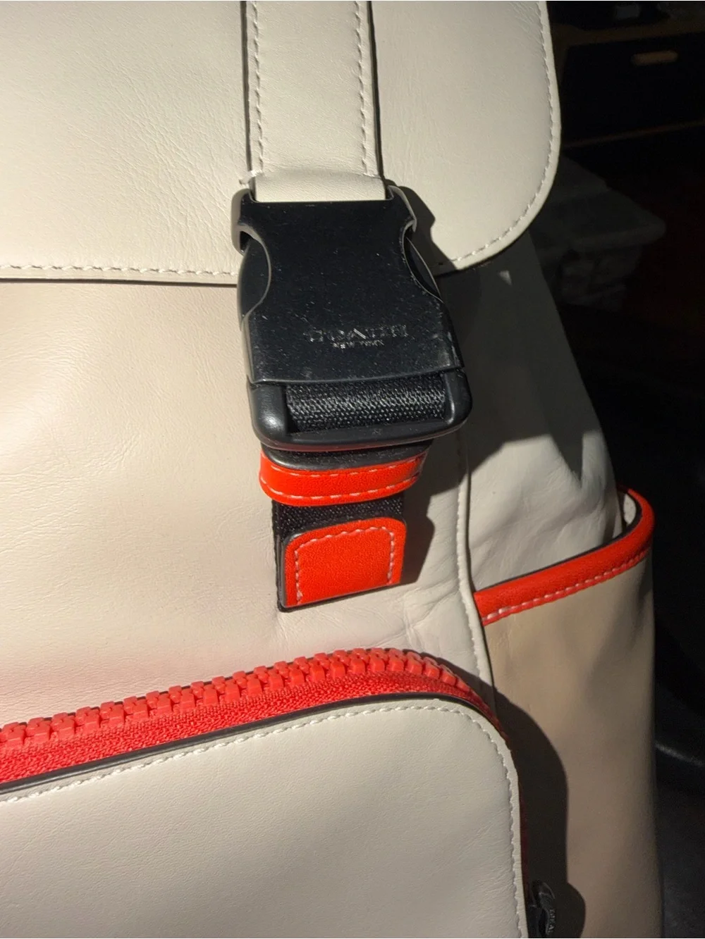 Coach Track Backpack in Colorblock with Coach Stamp (Style No. CH103) NWT